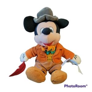 DISNEY Bob Cratchit Mickey Mouse Bean Bag Plush